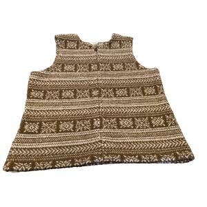 CJ Banks Zipper Vest Womens XL Outdoor Lightweight 63823 Grannycore Cabin Fall